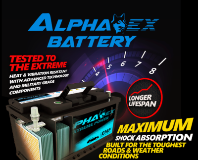 ALPHA EX BATTERY - Extreme Performance batteries that last longer than other batteries. Trinidad and Tobago Best Car batteries come with 18 months warranty.